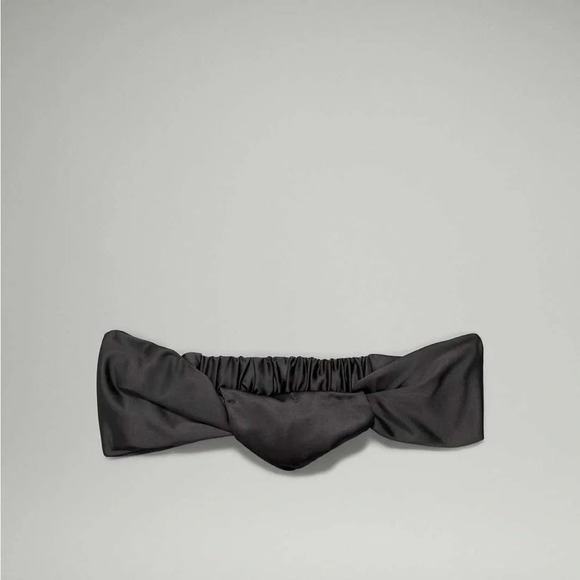🆕🖤 Lululemon Knot Stopping Headband Satin - Black - Picture 7 of 8
